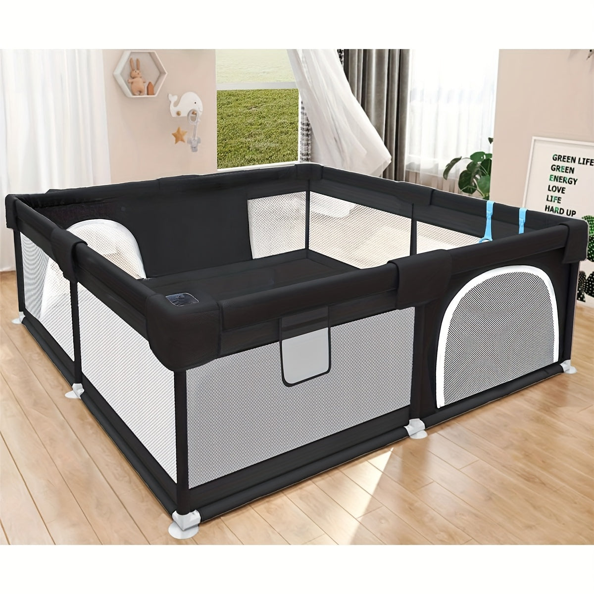 Baby Playpen - 47-Inch Indoor Outdoor Activity Yard – view 2