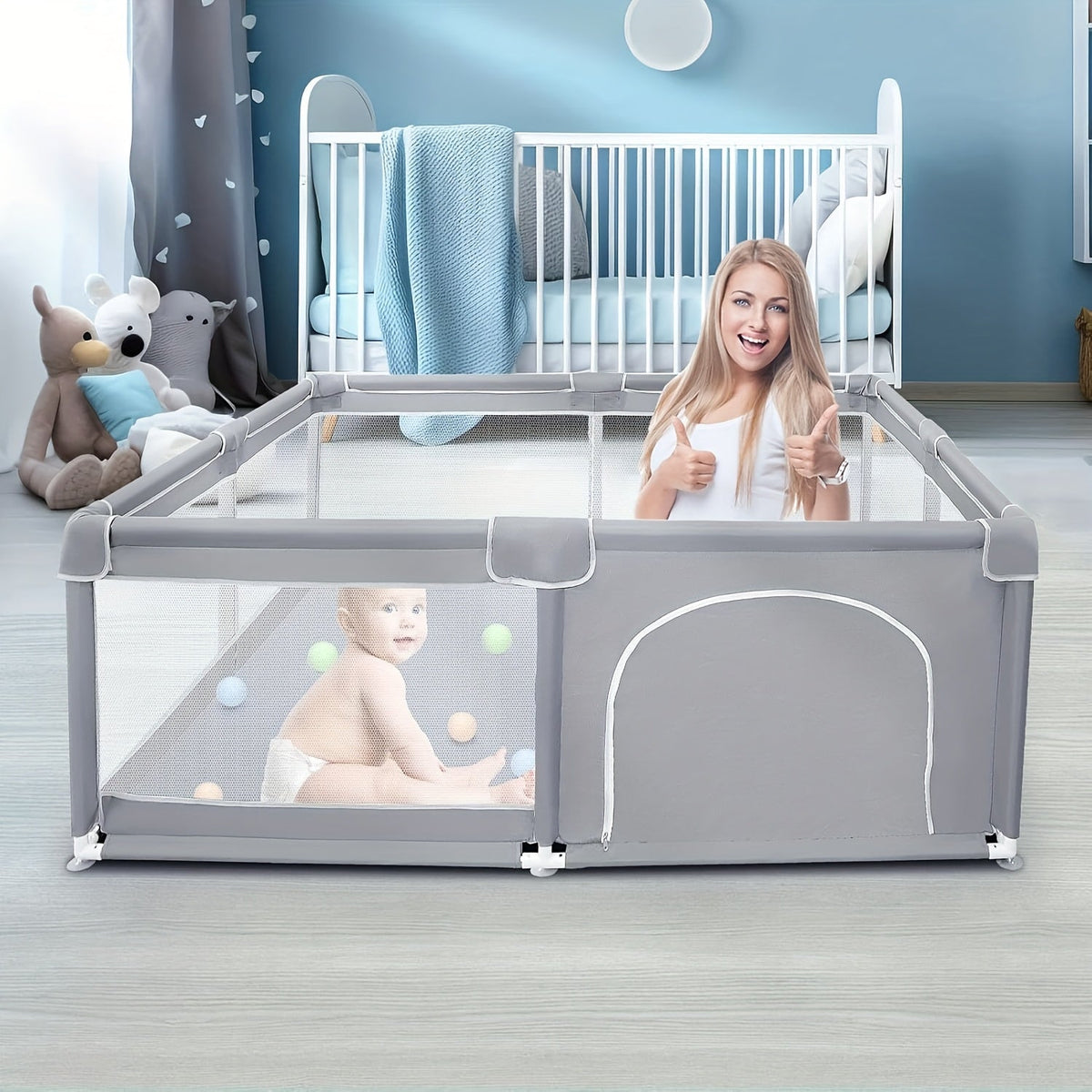 Baby Playpen - Breathable Soft Inch X50 – view 3