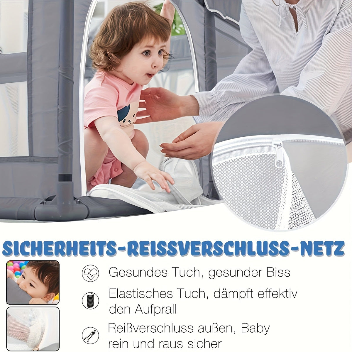 Baby Playpen - Breathable Soft Inch X50 – view 8