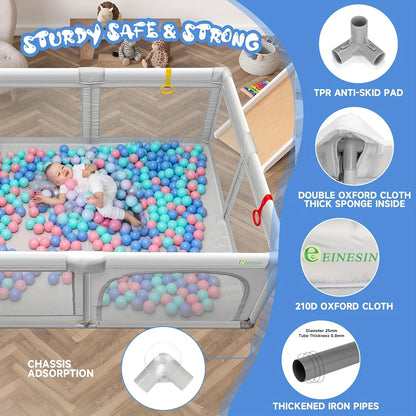 Baby Playpen - Breathable Soft Large 71inch – view 5