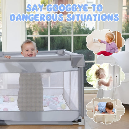 Baby Playpen - Breathable Soft Large 71X71 – view 7