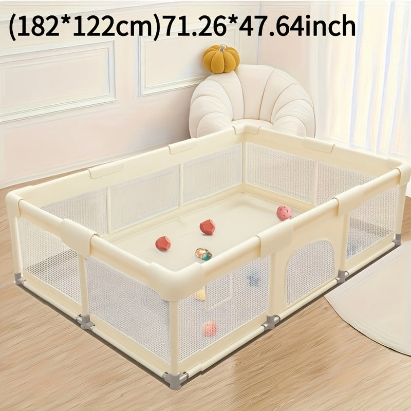 Baby Playpen - Breathable Soft Large 71X71 – Beige option – view 8