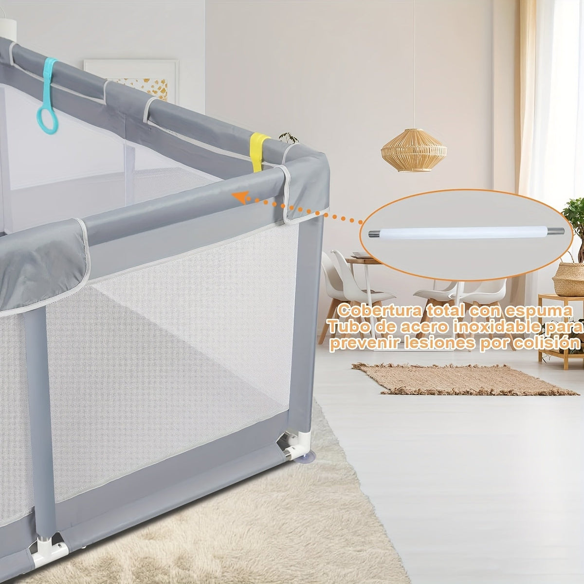 Baby Playpen - Breathable Soft Large Playard – view 2