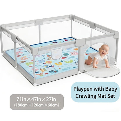Baby Playpen - Breathable Soft Large Playard – view 10