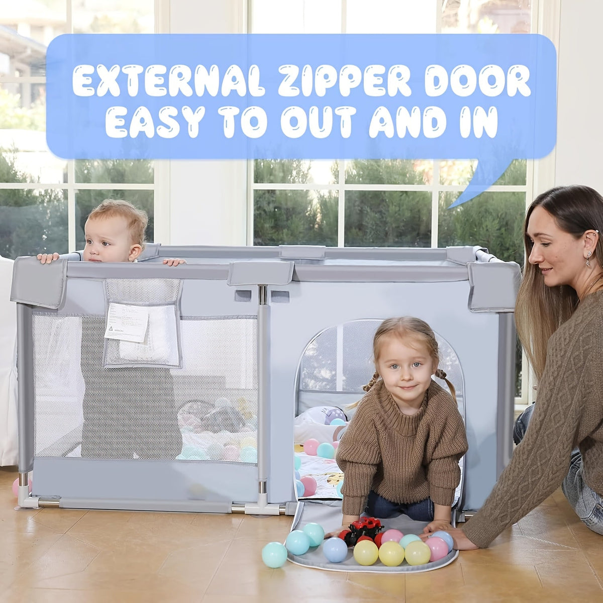 Baby Playpen - Breathable Soft Playpens Multiple – view 6