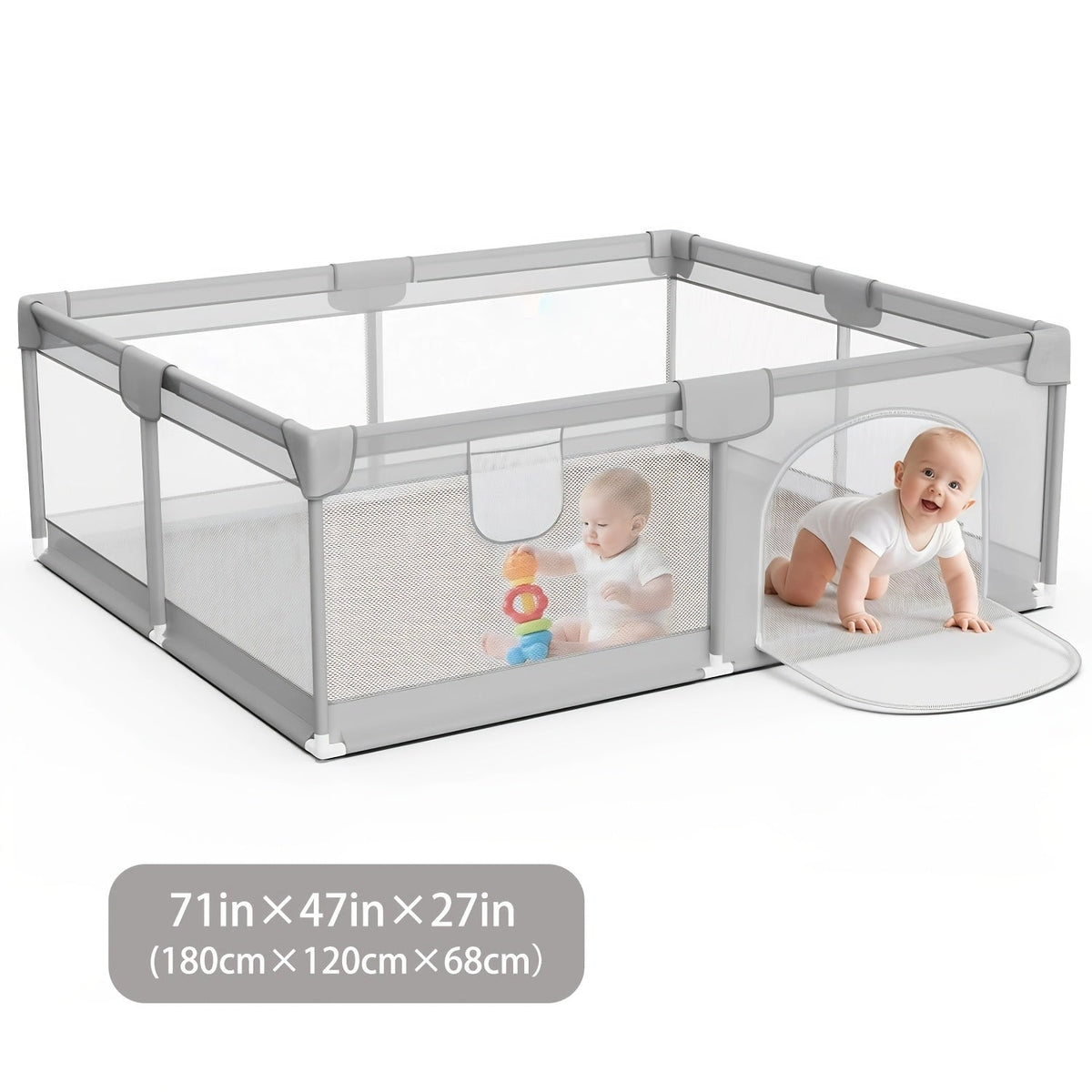 Baby Playpen - Breathable Soft Playpens Multiple – view 11