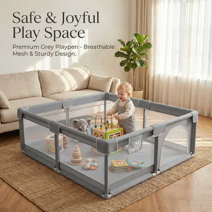 Baby Playpen - Portable Breathable 50x50 Inch – view 3