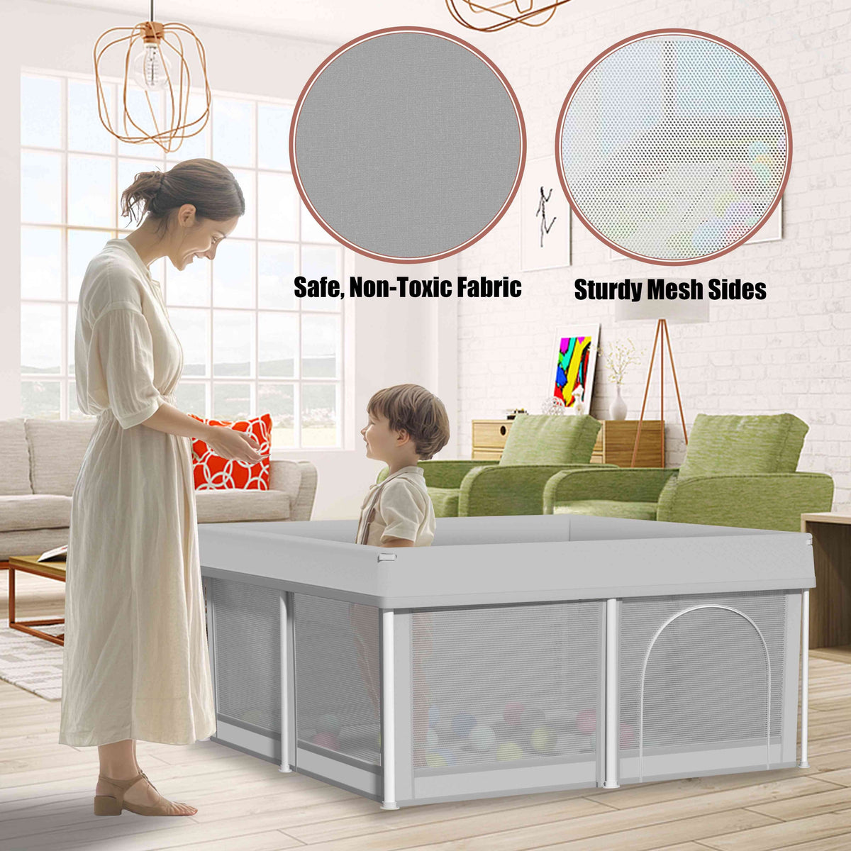 Baby Playpen - Portable Foldable Safe Lightweight – view 3