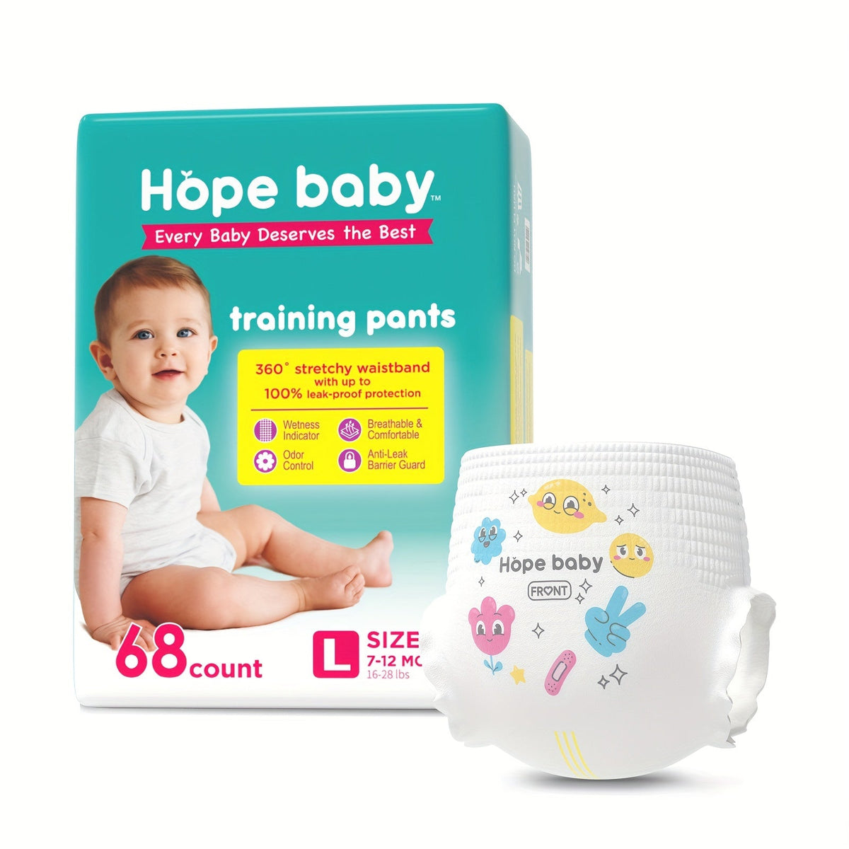 Baby Pull-Up Diapers - 64-68 Count – view 3