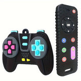 Black Game Controller + Black Remote Control