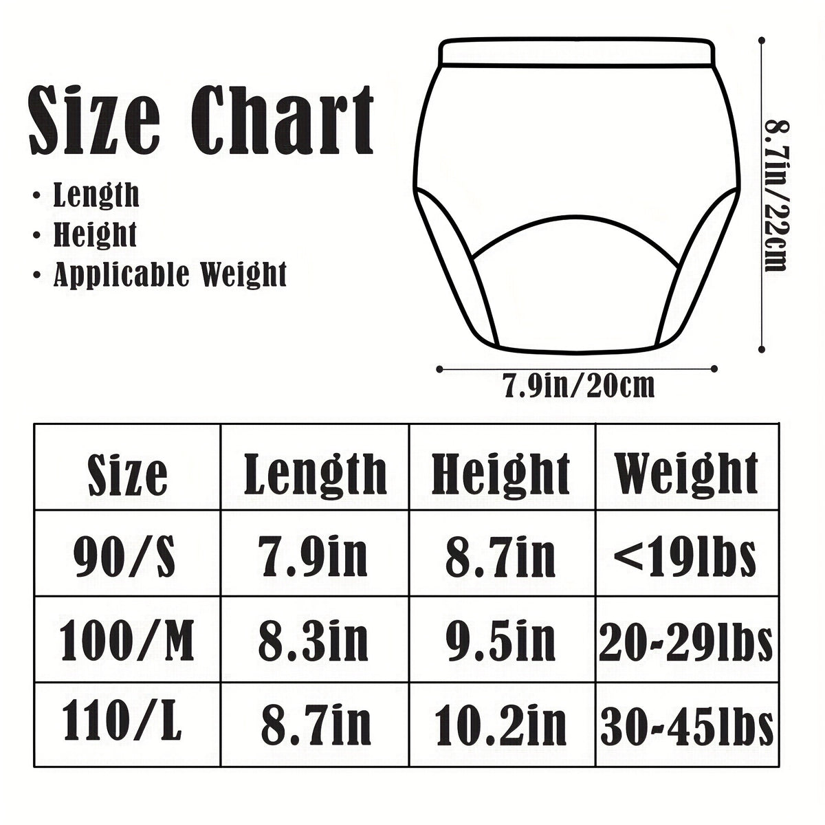Baby Reusable Training Pants - 12-Pack Color Choice – view 2