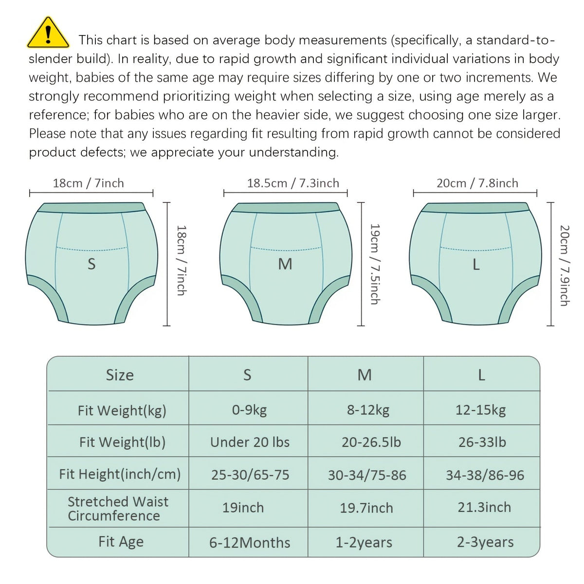 Baby Reusable Training Pants - 6-Pack Assorted Cartoon Print – view 2