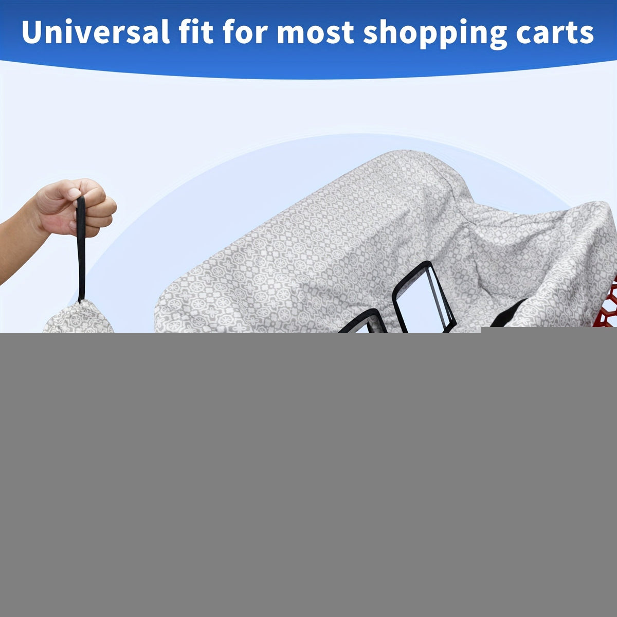 Baby Shopping Cart Seat Cover - Floral – view 4