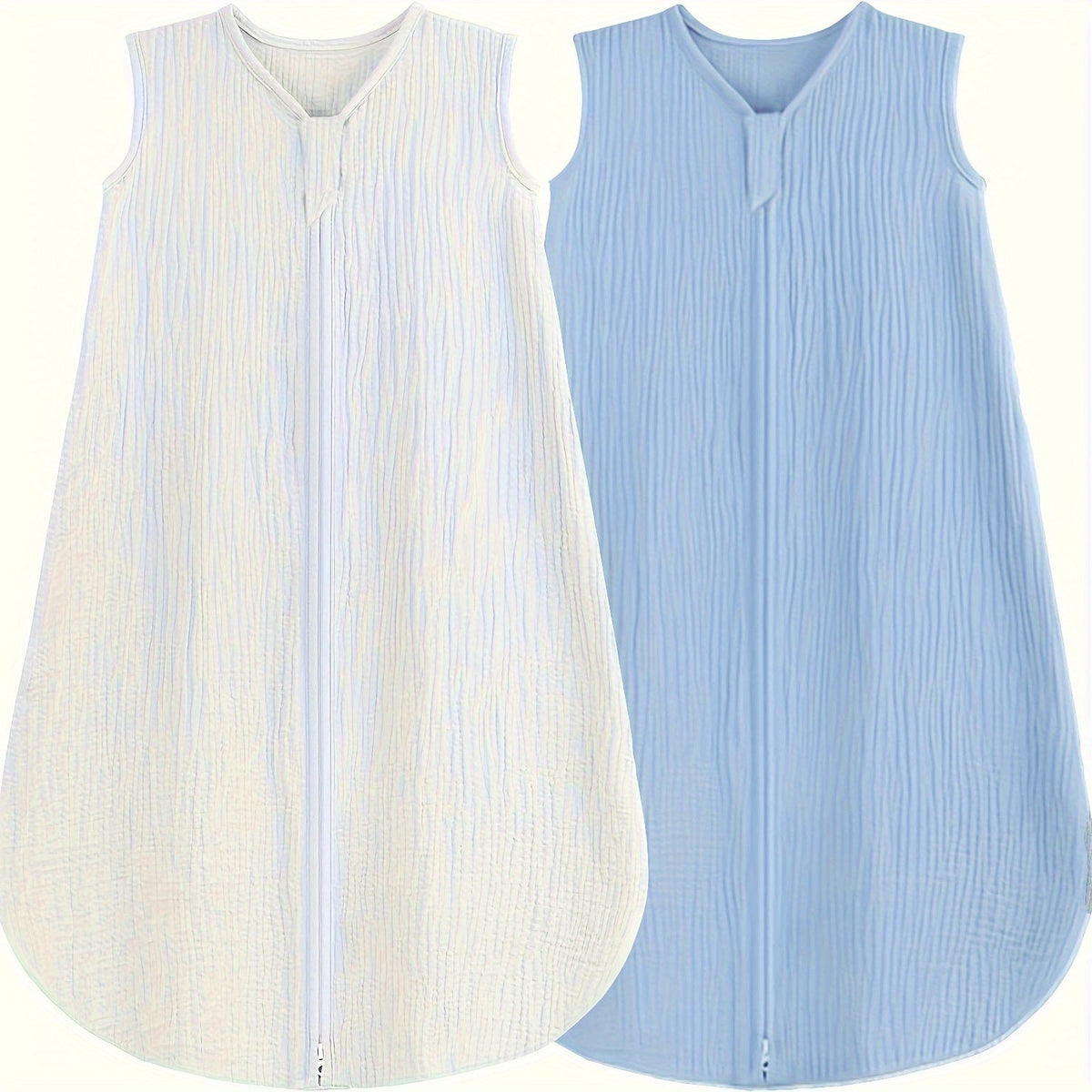 Baby Sleep Sack - Muslin 2-Way Zip Wearable Blanket – main product image