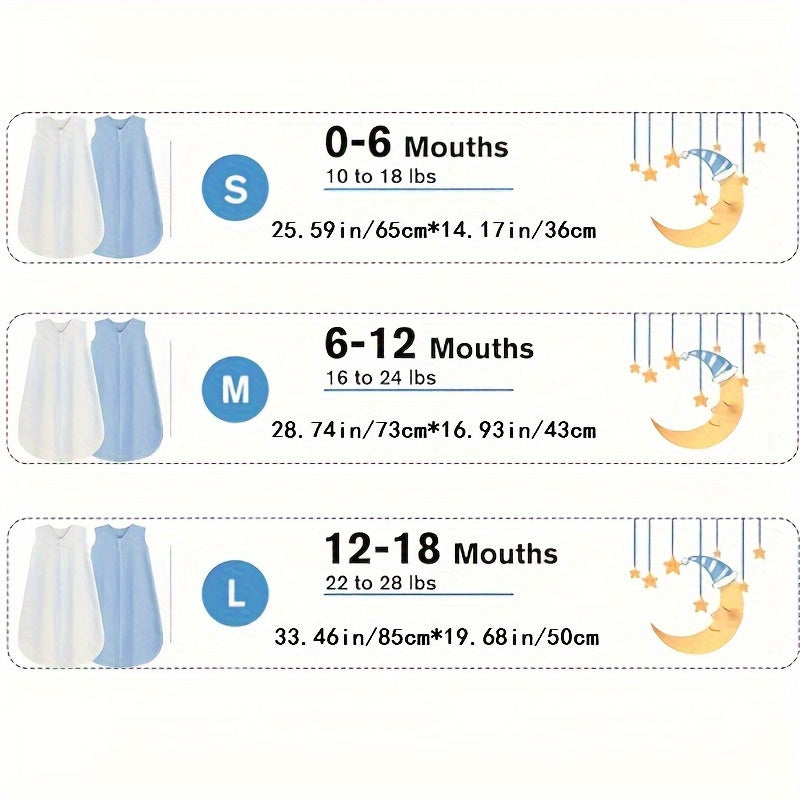 Baby Sleep Sack - Muslin 2-Way Zip Wearable Blanket – view 2