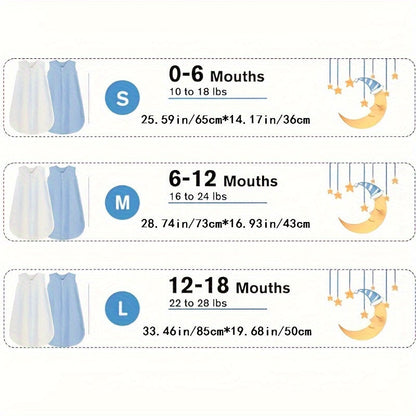 Baby Sleep Sack - Muslin 2-Way Zip Wearable Blanket – view 2