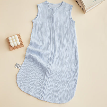 Baby Sleep Sack - Muslin 2-Way Zip Wearable Blanket – view 6
