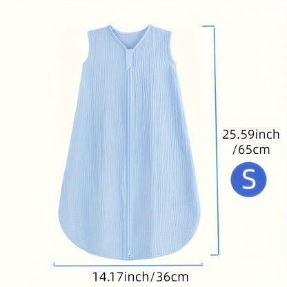 Baby Sleep Sack - Muslin 2-Way Zip Wearable Blanket – view 9