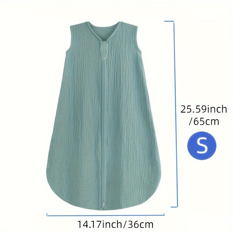 Baby Sleep Sack - Muslin 2-Way Zip Wearable Blanket – view 10