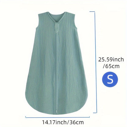 Baby Sleep Sack - Muslin 2-Way Zip Wearable Blanket – view 10
