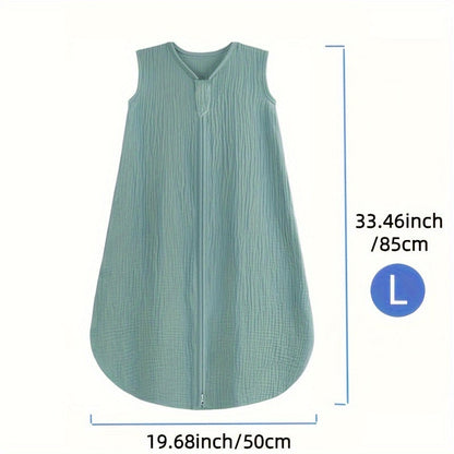 Baby Sleep Sack - Muslin 2-Way Zip Wearable Blanket – view 13