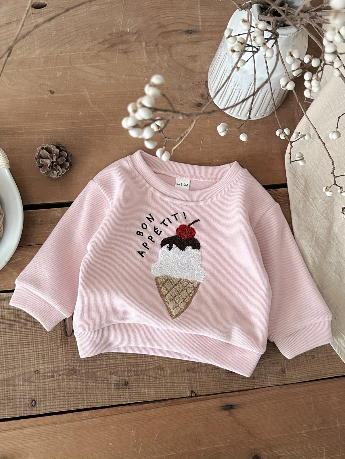 Baby Striped Outfit Set - Long Sleeve Fall – view 6