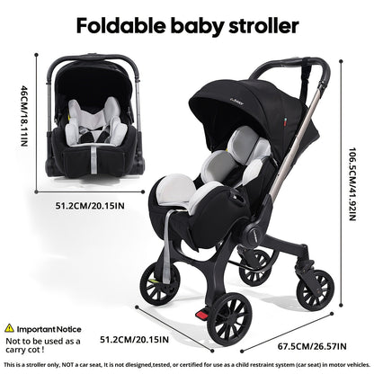 Baby Stroller - Foldable Adjustable Travel Metal – view 2
