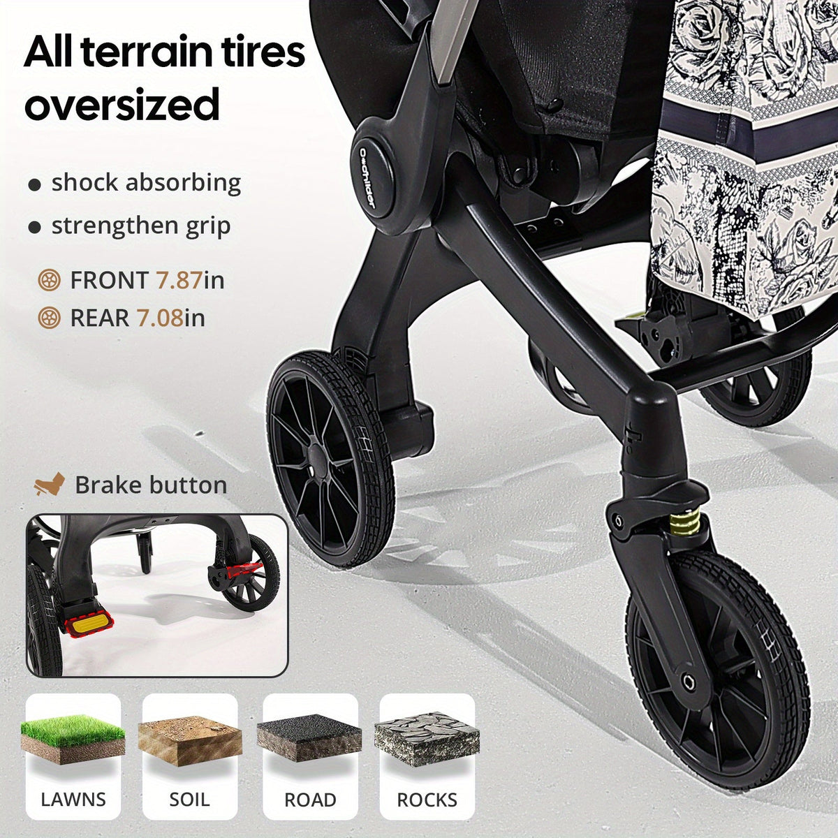 Baby Stroller - Foldable Adjustable Travel Metal – view 7