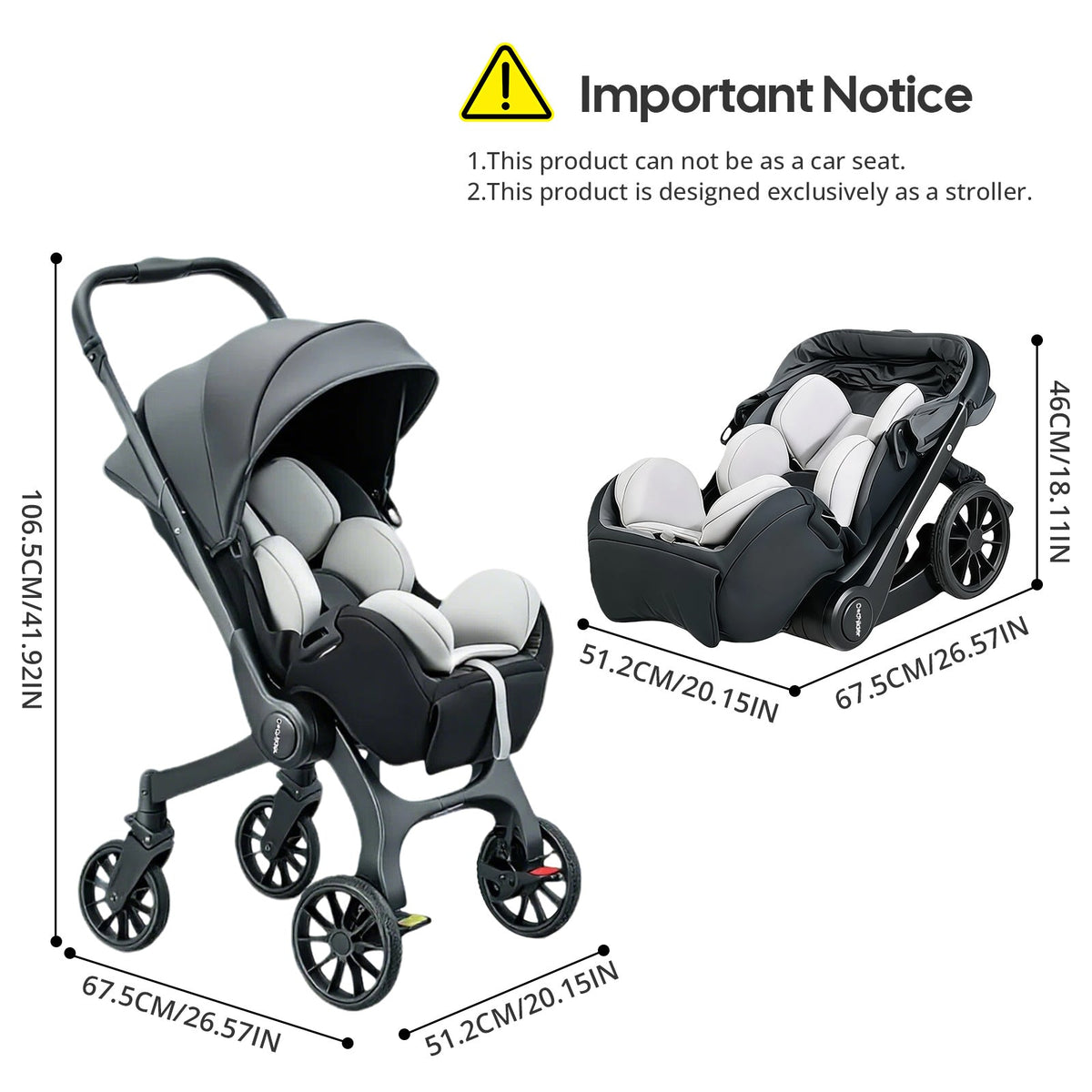 Baby Stroller - Portable Foldable Adjustable – view 2