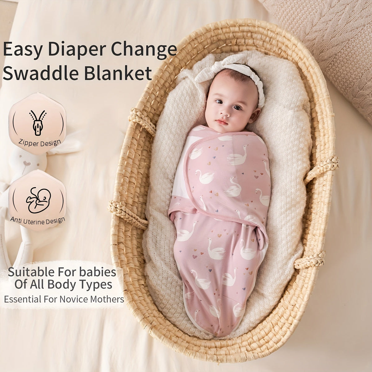 Baby Swaddle Sack - Sleeping Zipper 0-4 Months – view 4