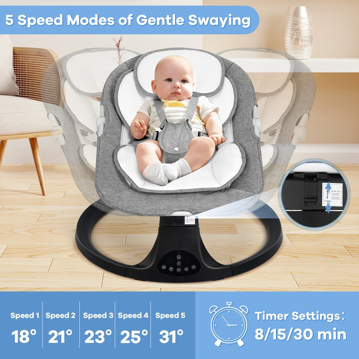 Baby Swing - Different Swinging Speeds Lullaby – view 2