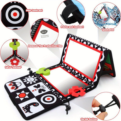 Baby Tummy Time Mirror with Teethers – Double-Sided Sensory Toy – view 6