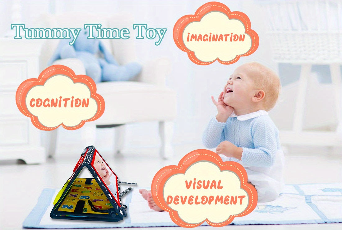 Baby Tummy Time Mirror with Teethers – Double-Sided Sensory Toy – view 9