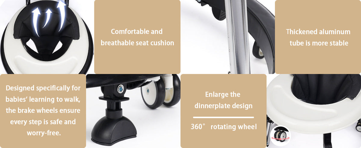 Baby Walker - Portable Foldable Adjustable Heights – view 12