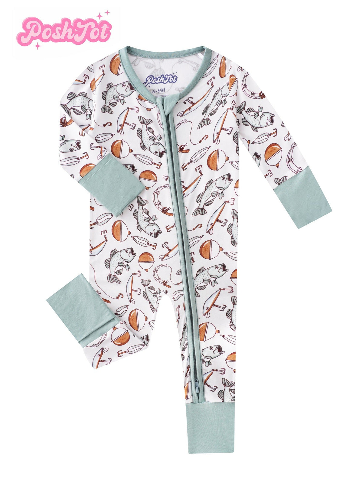 Baby Zip Romper - Soft Full-Length One-Piece – Ivory White – view 8