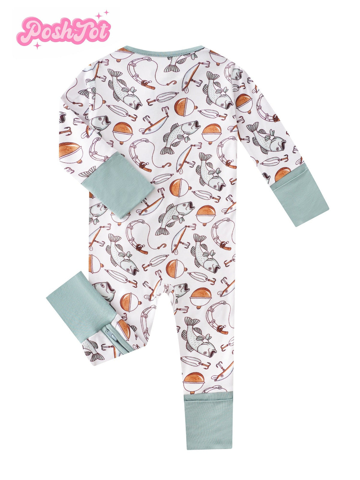 Baby Zip Romper - Soft Full-Length One-Piece – Ivory White – view 9