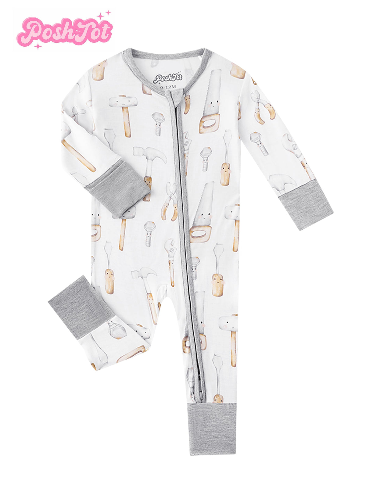 Baby Zip Romper - Soft Full-Length One-Piece – Sizes 2Y – view 5