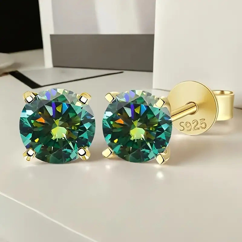 2pcs of S925 Silvery, Exquisite Luxury Earrings, Hypoallergenic, Holiday Gift, Suitable for Gifting, Birthday Parties, Daily Wear, Suitable for Both Men And Women, The Best Choice for Gifting