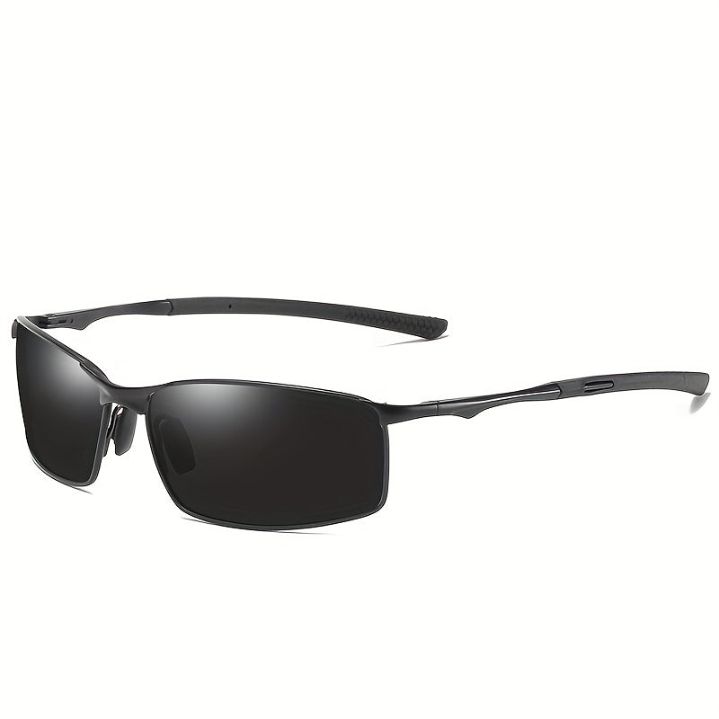 Men'S Sports Polarized Sunglasses - Metal Frame with UV400 for Driving, Premium Gift Packaging