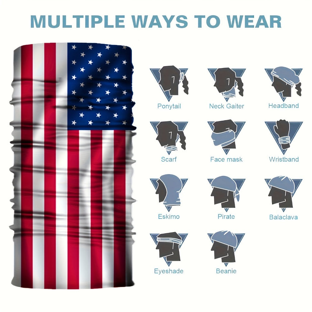 Balaclava - Face Mask 6 Pack Windproof Thermal Stretchable National Flag Design - product detail view 4