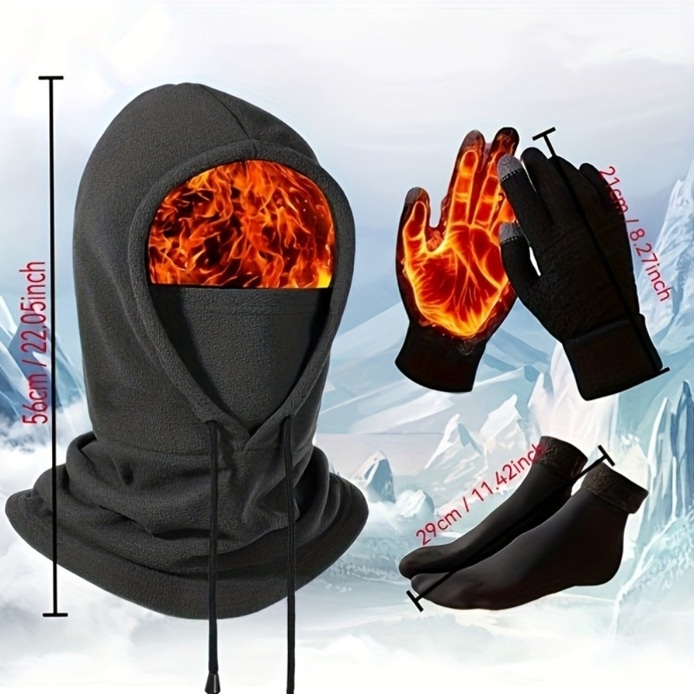 Balaclava - Full Face Ski Mask Winter Windproof Cold Weather Neck Gaiter Hood for Men - product detail view 5