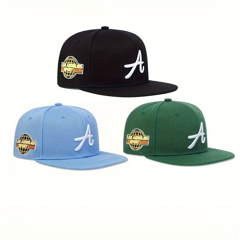 Baseball Cap - 3Pcs Set LA Los Angeles Embroidered Hip Hop Dad Hat Adjustable Unisex - product detail view 19
