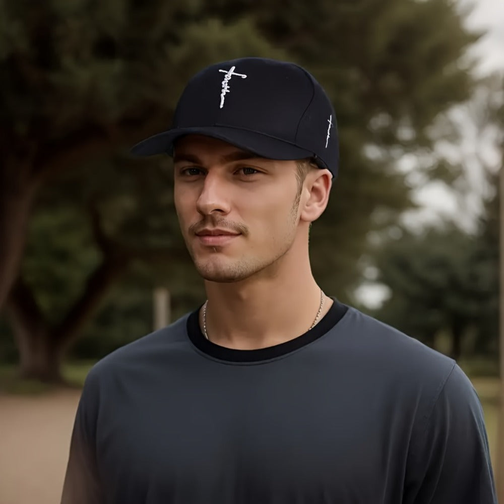 Baseball Cap - 4pcs Set Cross Embroidery Dad Hat Adjustable Lightweight Unisex Casual - product detail view 3