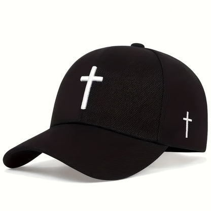 Baseball Cap - 4pcs Set Cross Embroidery Dad Hat Adjustable Lightweight Unisex Casual - product detail view 7
