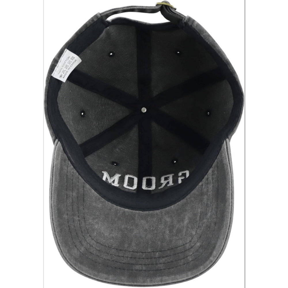 Baseball Cap - Bride and Groom Est 2026 Set 2pcs Couple Hats 3D Embroidery Adjustable - product detail view 7