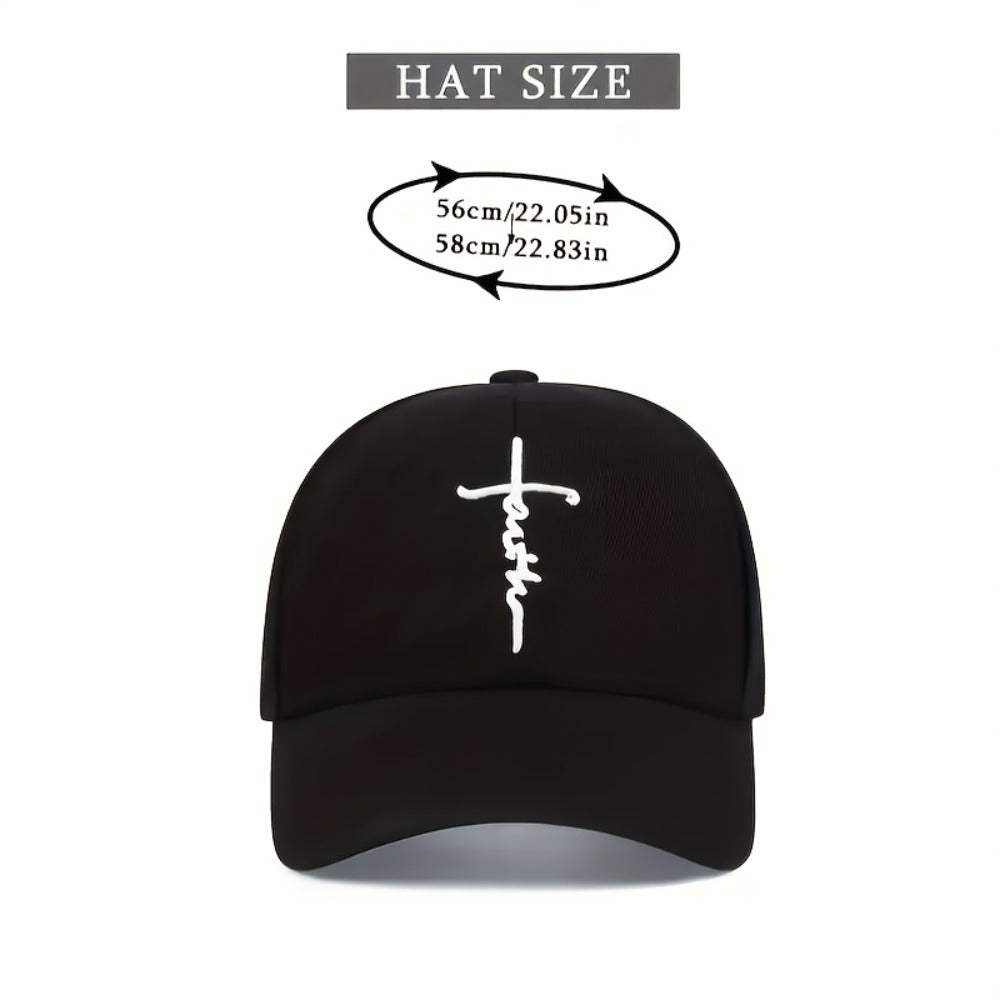 Baseball Cap - Cross Embroidered Snapback 4 Pack Unisex Adjustable Lightweight 100% - product detail view 6