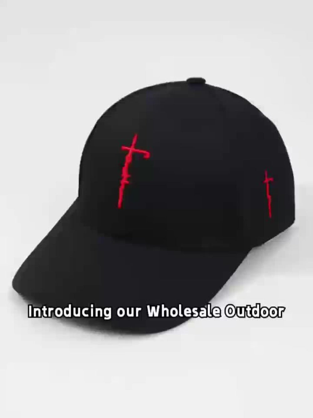 Baseball Cap - Cross Embroidered Snapback 4 Pack Unisex Adjustable Lightweight 100% - product detail view 8