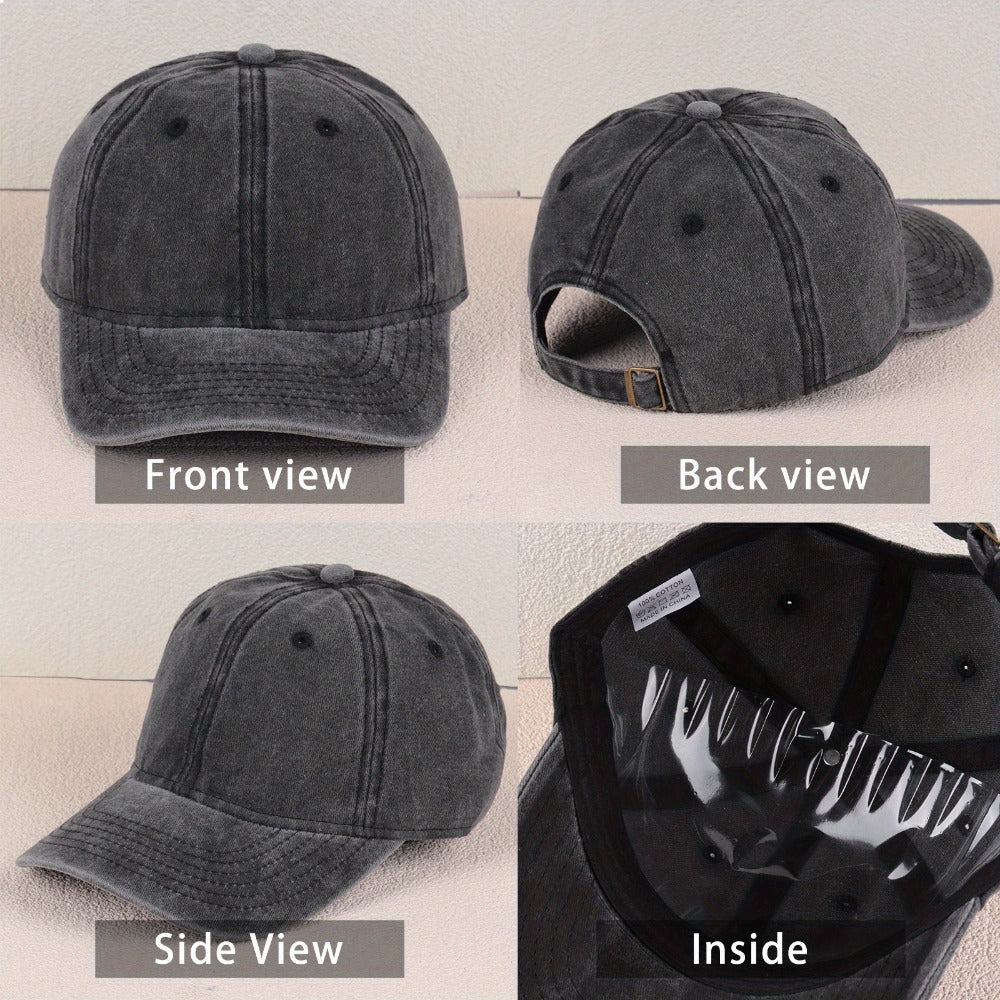 Baseball Cap - Dog Lover Embroidered Life Is Better With Dogs Vintage Washed Cotton Dad - product detail view 11