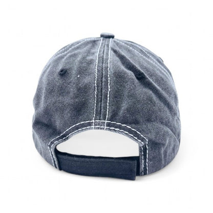 Baseball Cap - Dog Mom for Women - Vintage Distressed Paw & Bone Embroidery, 100% Cotton - product detail view 13