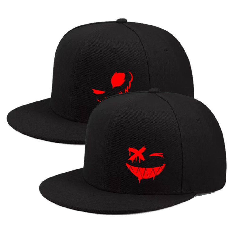 Baseball Cap - Flat Brim 2 Pack Unisex Snapback Street Style Breathable Adjustable for - product detail view 5